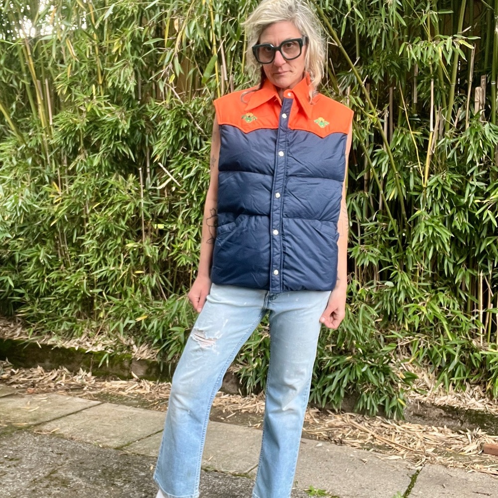 1980’s vintage Roffe down puffer vest women’s size medium